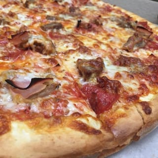 Meat lovers pizza