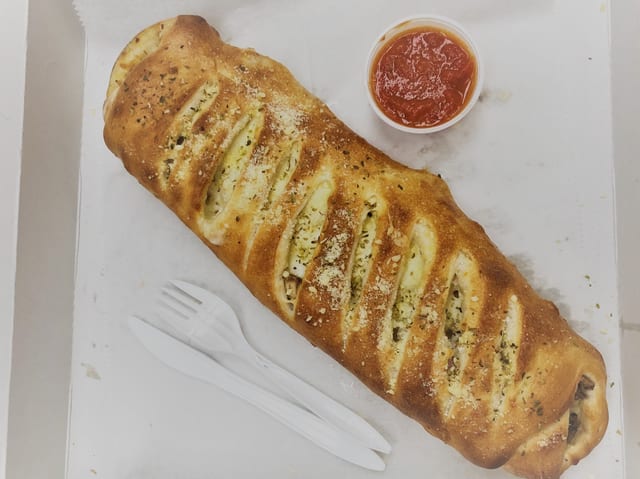 Steak & cheese roll.