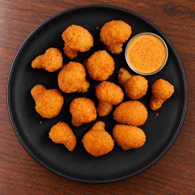 Battered mushrooms.
