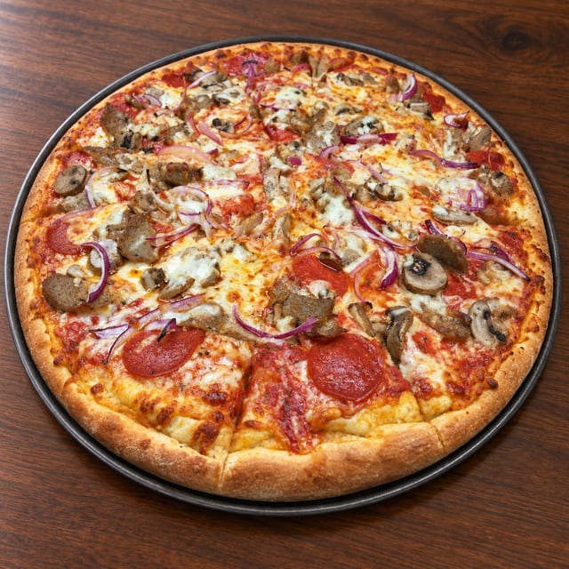 Deluxe pizza.