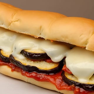 Eggplant parmigiana sub