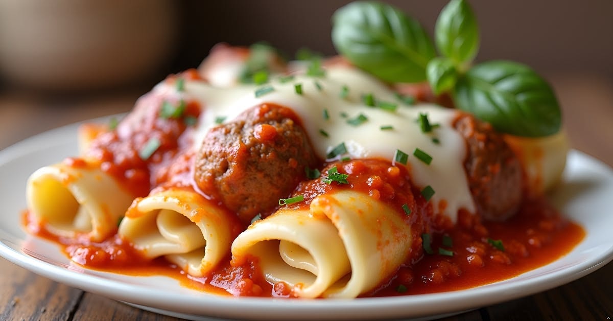 Manicotti with one side (dinner).