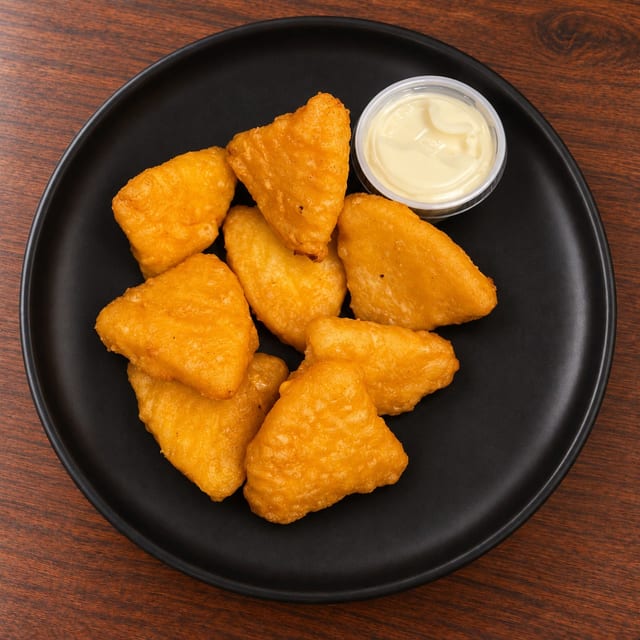 Mac & cheese wedges.
