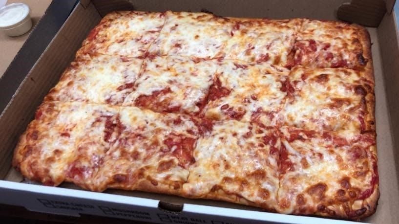 Sicilian style pizza.