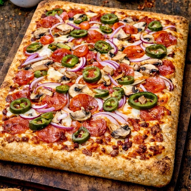 Sicilian Gusto's Special Pizza.