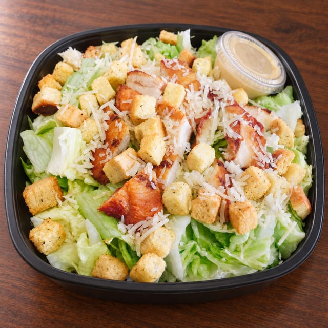 Grilled chicken Caesar salad.