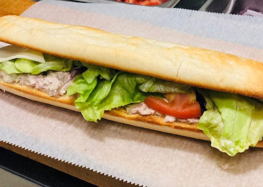 White tuna sub.