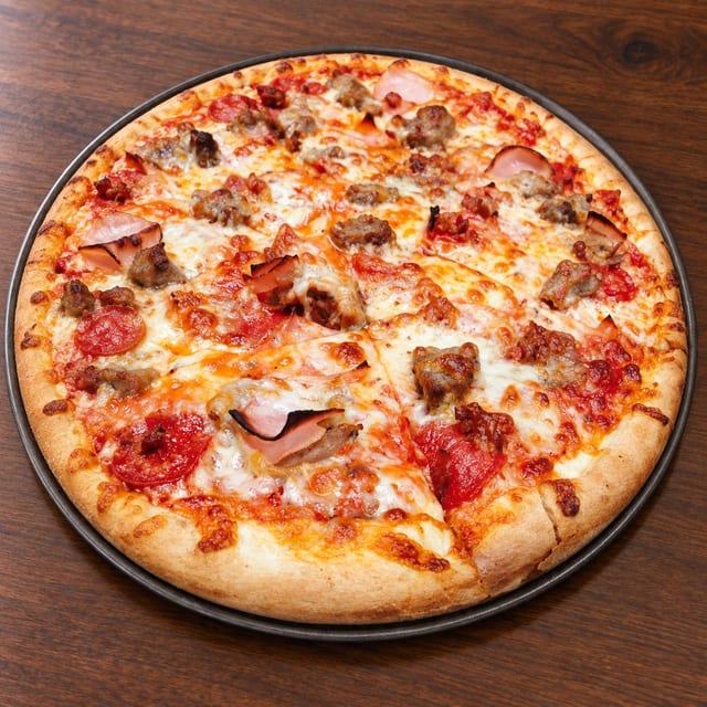 Meat lovers pizza.