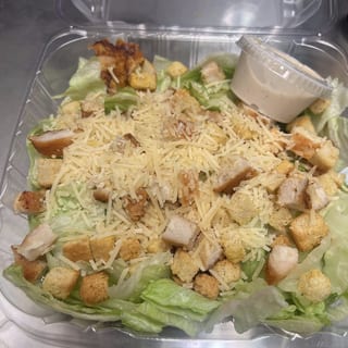 Grilled chicken Caesar salad