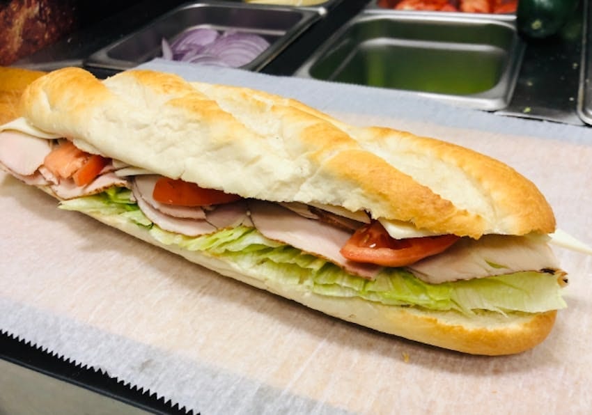 Turkey & cheese sub.