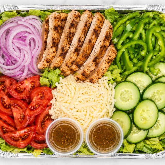 Grilled Chicken Salad Tray.