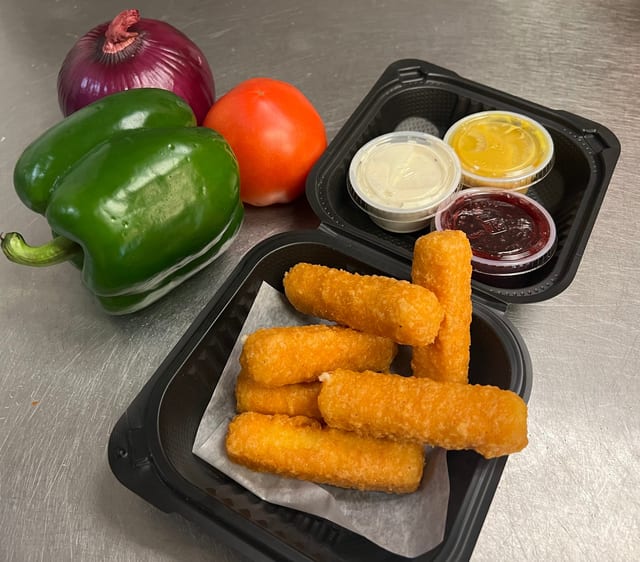 Mozzarella sticks.