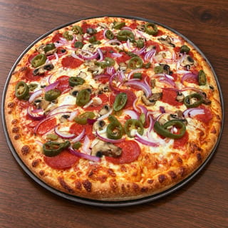 Gusto's special pizza