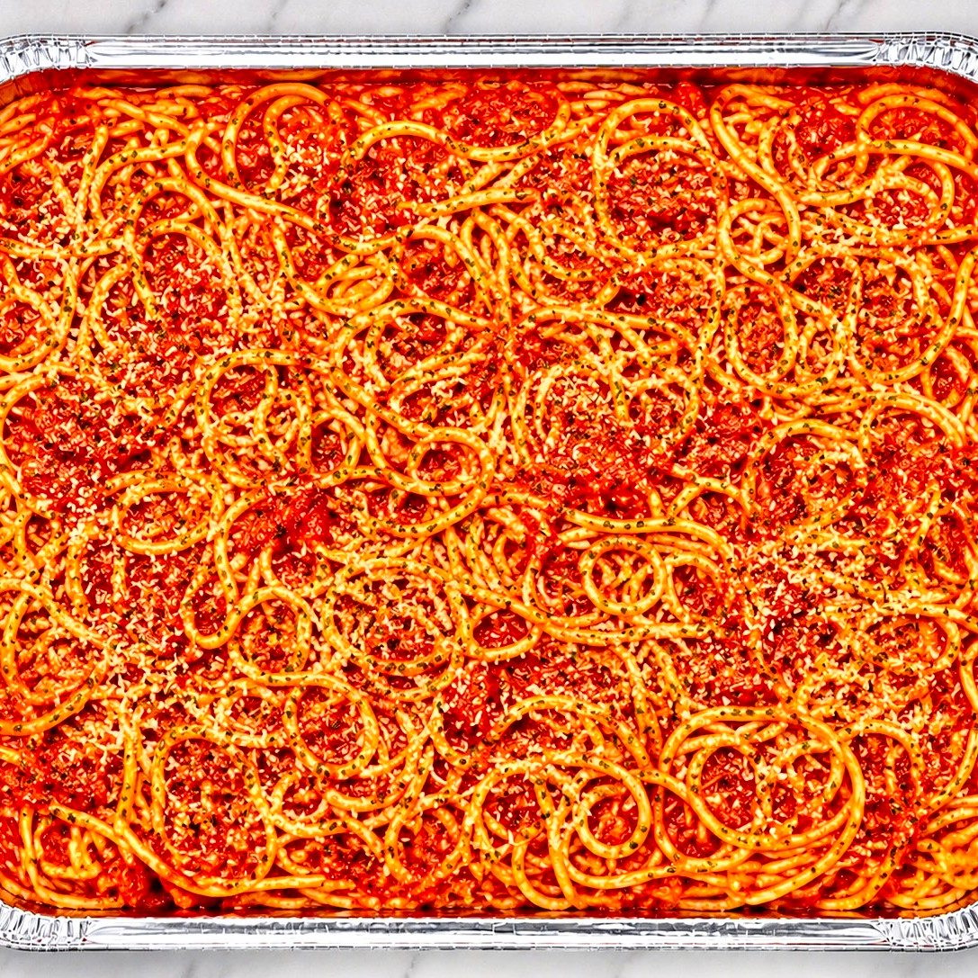 Spaghetti Marinara Tray.