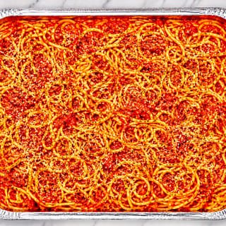 Spaghetti Marinara Tray