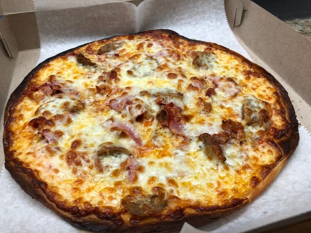 Meat pizzadilla.