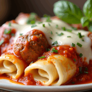 Manicotti with One Side